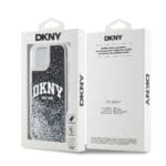 DKNY Liquid Glitter Arch Logo Black Kryt iPhone 14