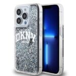 DKNY Liquid Glitter Arch Logo Black Kryt iPhone 15 Pro