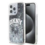 DKNY Liquid Glitter Arch Logo Black Kryt iPhone 15 Pro Max