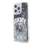 DKNY Liquid Glitter Arch Logo Black Kryt iPhone 15 Pro Max