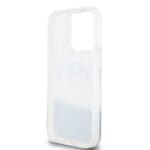 DKNY Liquid Glitter Arch Logo Transparent Kryt iPhone 14 Pro