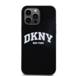 DKNY Liquid Silicone Arch Logo MagSafe Black Kryt iPhone 14 Pro