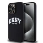 DKNY Liquid Silicone Arch Logo MagSafe Black Kryt iPhone 14 Pro