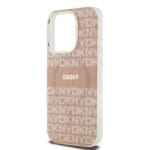 DKNY PC/TPU Repeat Pattern Tonal Stripe MagSafe Pink Kryt iPhone 15 Pro