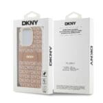 DKNY PC/TPU Repeat Pattern Tonal Stripe MagSafe Pink Kryt iPhone 15 Pro