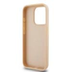 DKNY PU Leather Checkered Pattern and Stripe Pink Kryt iPhone 13 Pro Max