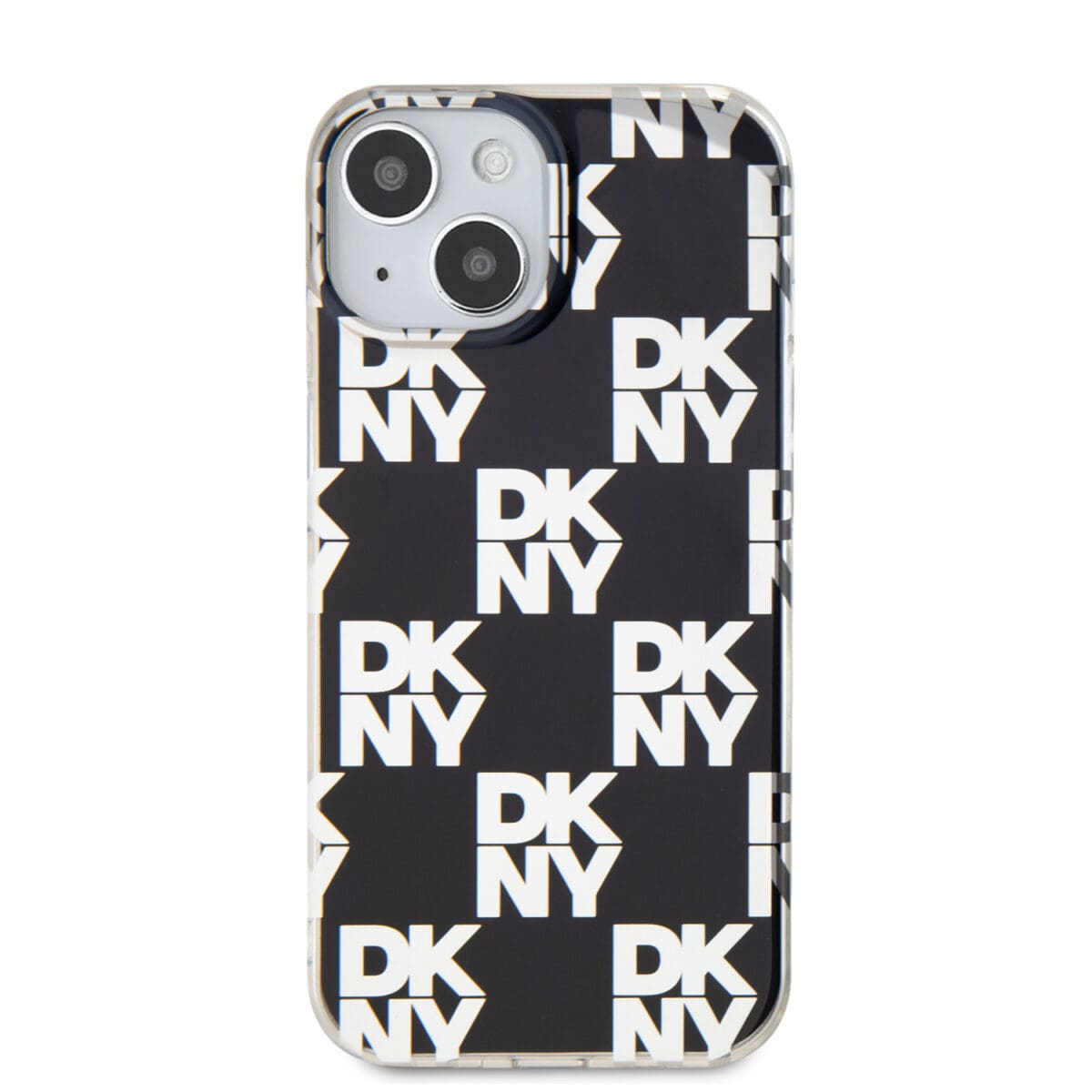 DKNY PC/TPU Checkered Pattern Black Kryt iPhone 14