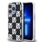 DKNY PC/TPU Checkered Pattern Black Kryt iPhone 14 Pro