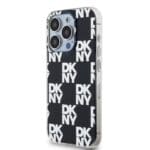 DKNY PC/TPU Checkered Pattern Black Kryt iPhone 14 Pro