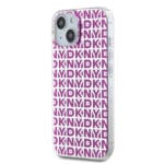 DKNY PC/TPU Repeat Pattern Pink Kryt iPhone 15