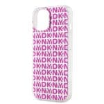 DKNY PC/TPU Repeat Pattern Pink Kryt iPhone 15