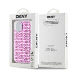 DKNY PC/TPU Repeat Pattern Pink Kryt iPhone 15