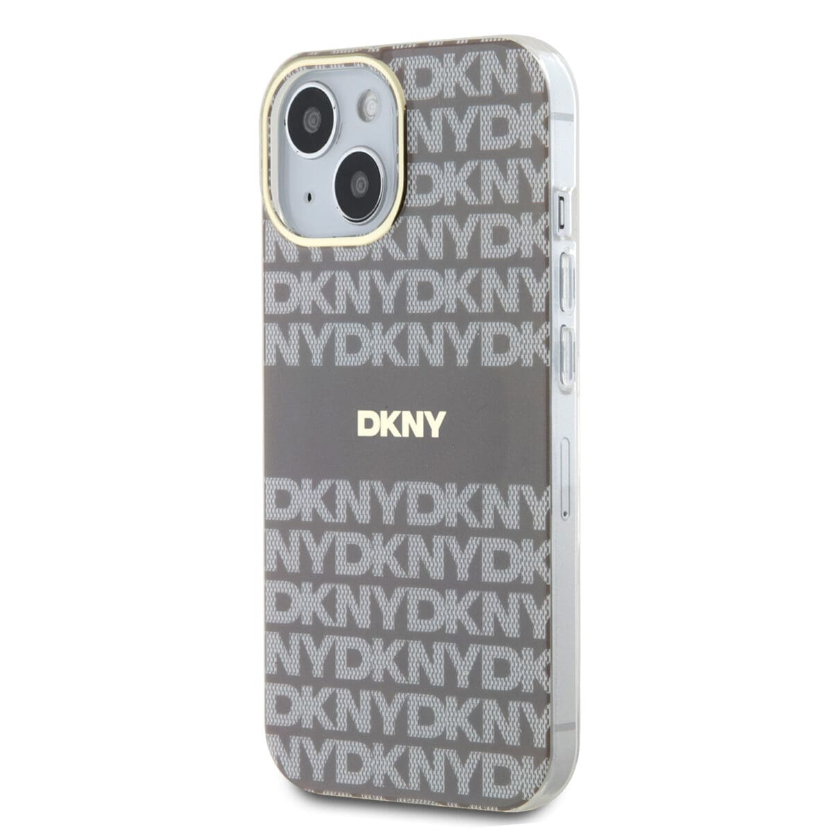 DKNY PC/TPU Repeat Pattern Tonal Stripe MagSafe Beige Kryt iPhone 14