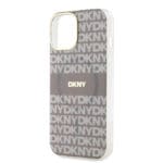 DKNY PC/TPU Repeat Pattern Tonal Stripe MagSafe Beige Kryt iPhone 14