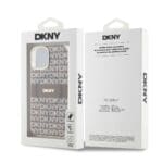 DKNY PC/TPU Repeat Pattern Tonal Stripe MagSafe Beige Kryt iPhone 14