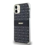 DKNY PC/TPU Repeat Pattern Tonal Stripe MagSafe Black Kryt iPhone 11