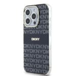 DKNY PC/TPU Repeat Pattern Tonal Stripe MagSafe Black Kryt iPhone 13 Pro
