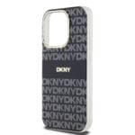 DKNY PC/TPU Repeat Pattern Tonal Stripe MagSafe Black Kryt iPhone 13 Pro