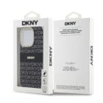 DKNY PC/TPU Repeat Pattern Tonal Stripe MagSafe Black Kryt iPhone 13 Pro