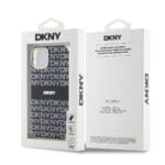 DKNY PC/TPU Repeat Pattern Tonal Stripe MagSafe Black Kryt iPhone 14