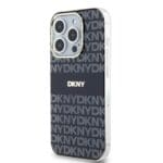 DKNY PC/TPU Repeat Pattern Tonal Stripe MagSafe Black Kryt iPhone 14 Pro Max