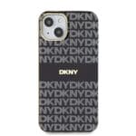 DKNY PC/TPU Repeat Pattern Tonal Stripe MagSafe Black Kryt iPhone 15