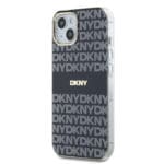 DKNY PC/TPU Repeat Pattern Tonal Stripe MagSafe Black Kryt iPhone 15