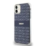 DKNY PC/TPU Repeat Pattern Tonal Stripe MagSafe Blue Kryt iPhone 11