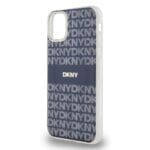 DKNY PC/TPU Repeat Pattern Tonal Stripe MagSafe Blue Kryt iPhone 11
