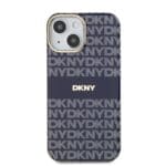 DKNY PC/TPU Repeat Pattern Tonal Stripe MagSafe Blue Kryt iPhone 13