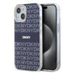 DKNY PC/TPU Repeat Pattern Tonal Stripe MagSafe Blue Kryt iPhone 13
