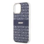 DKNY PC/TPU Repeat Pattern Tonal Stripe MagSafe Blue Kryt iPhone 13