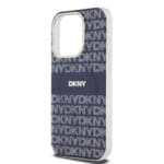 DKNY PC/TPU Repeat Pattern Tonal Stripe MagSafe Blue Kryt iPhone 15 Pro Max