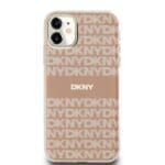DKNY PC/TPU Repeat Pattern Tonal Stripe MagSafe Pink Kryt iPhone 11
