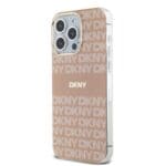 DKNY PC/TPU Repeat Pattern Tonal Stripe MagSafe Pink Kryt iPhone 15 Pro Max