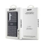 DKNY PC/TPU Repeat Pattern Tonal Stripe Samsung S24 Black Kryt Samsung Galaxy S24