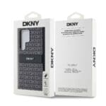 DKNY PC/TPU Repeat Pattern Tonal Stripe Samsung S24 Ultra Black Kryt Samsung Galaxy S24 Ultra