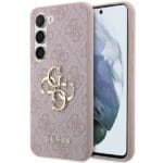 Guess PU 4G Metal Logo Pink Kryt Samsung Galaxy A35 5G