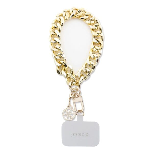 Guess Univerzální Popruh na Ruku 4G Charm Gold