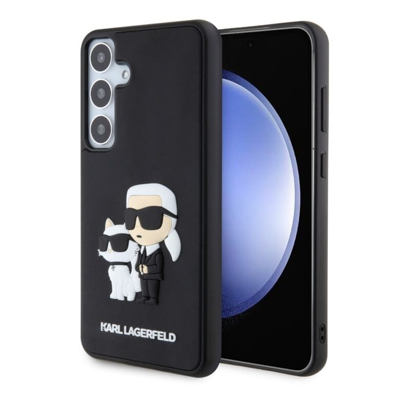 Karl Lagerfeld 3D Rubber Karl and Choupette Black Kryt Samsung Galaxy S24 Plus