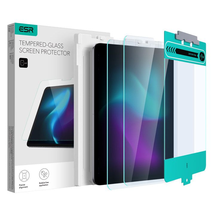 ESR Tempered Glass 2-Pack iPad Air 10.9 4 / 5 / 2020-2022 / Pro 11 2 / 3 / 4 / 2020-2022 Clear