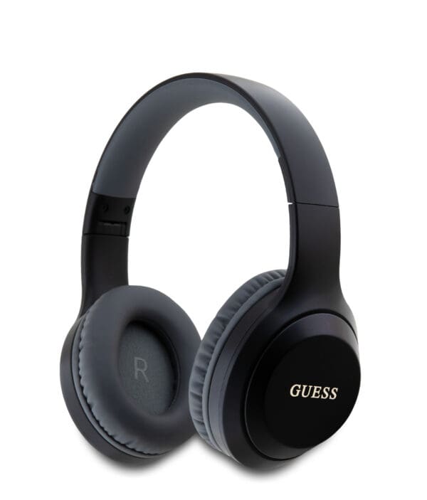 Guess Classic Silver Logo Bluetooth Stereo Headphone Black