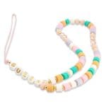 Guess GUSTFLWP Phone Strap Pink Heishi Beads