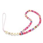 Guess GUSTGMPP Phone Strap Multicolor Pink Heishi Beads