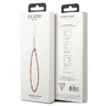 Guess GUSTGMPP Phone Strap Multicolor Pink Heishi Beads