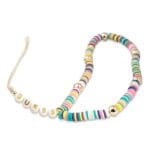 Guess GUSTPEAM Phone Strap Multicolor Heishi Beads