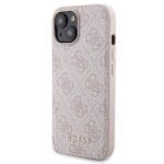 Guess Kit GUBPM5P15S4GEMGP Hardcase + Powerbank 5000mAh MagSafe Pink 4G Metal Logo Kryt iPhone 15