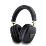 Guess PU Leather 4G Triangle Logo Bluetooth Stereo Headphone Black