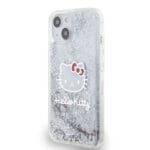 Hello Kitty Liquid Glitter Electroplating Head Logo Transparent Kryt iPhone 13