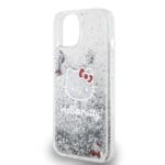 Hello Kitty Liquid Glitter Electroplating Head Logo Transparent Kryt iPhone 13
